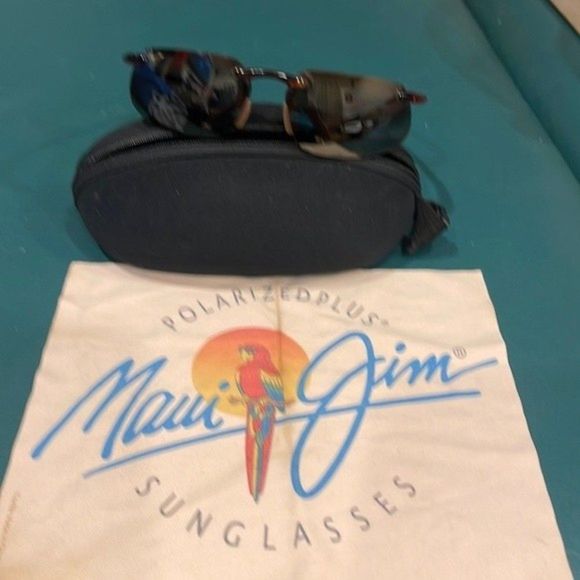 Maui Jim MJ sport 415 rimless polarized brown with brown polarized uni.. - Picture 1 of 8